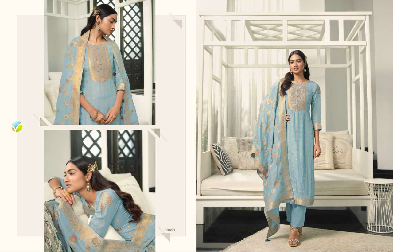  VINAY KERVIN INSPIRE MUSLIN JACQUARD EXCLUSIVE FANCY SALWAR KAMEEZ