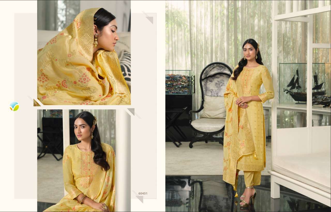  VINAY KERVIN INSPIRE MUSLIN JACQUARD EXCLUSIVE FANCY SALWAR KAMEEZ