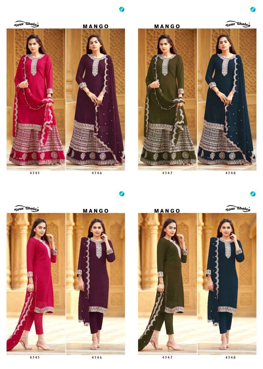 Your Choice Mango Catalog Festive Wear Designer Pakistani Salwar kameez