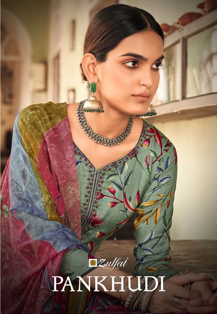 Zulfat Designer Suits  Presents   PANKHUDI exclusive designer collection