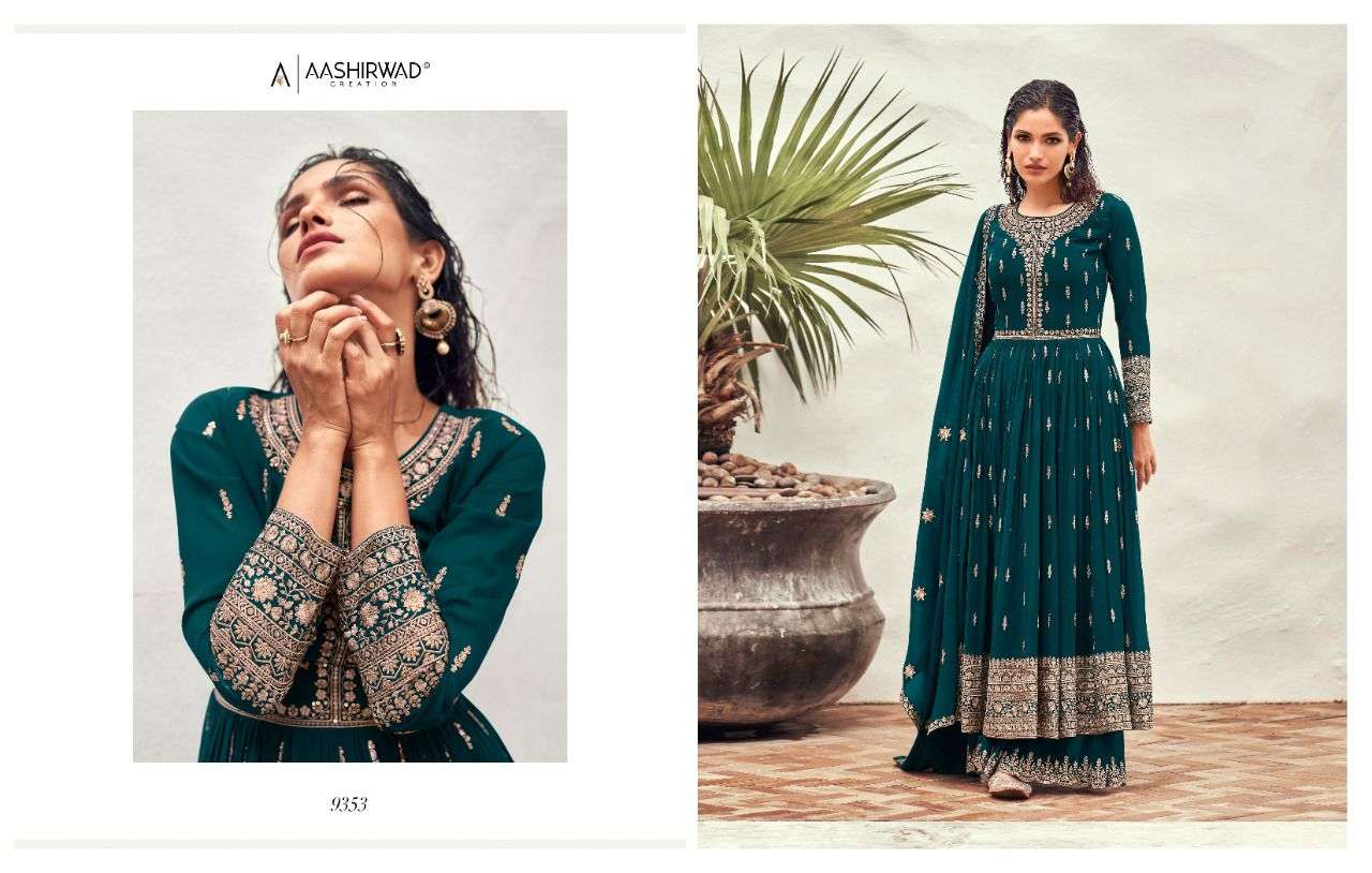 Aashirwad Tasshi Catalog Georgette Wear Pakistani Salwar Suits Wholesale