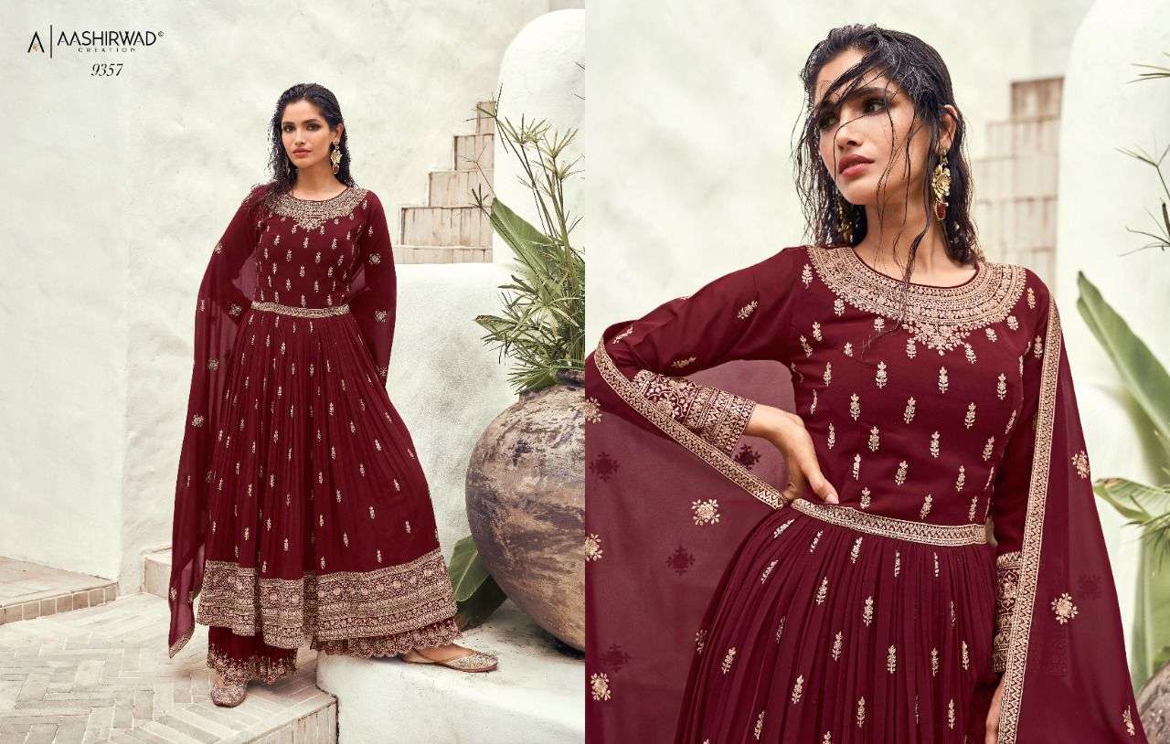 Aashirwad Tasshi Catalog Georgette Wear Pakistani Salwar Suits Wholesale