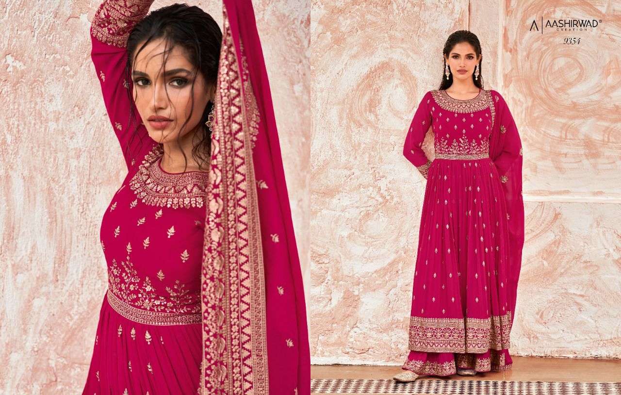 Aashirwad Tasshi Catalog Georgette Wear Pakistani Salwar Suits Wholesale
