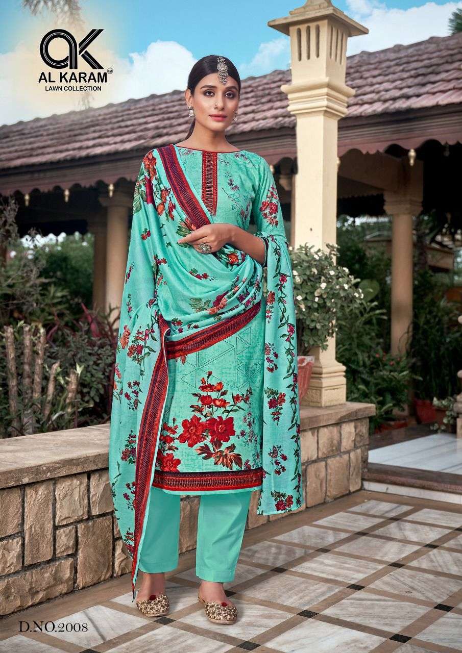 Al Karam Mahjabeen Vol 2 Catalog Karachi Cotton Dress Materials Wholesale
