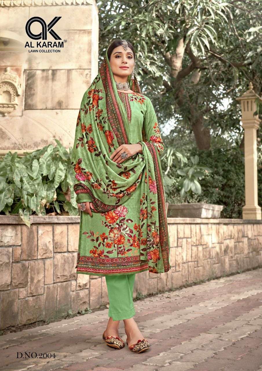 Al Karam Mahjabeen Vol 2 Catalog Karachi Cotton Dress Materials Wholesale