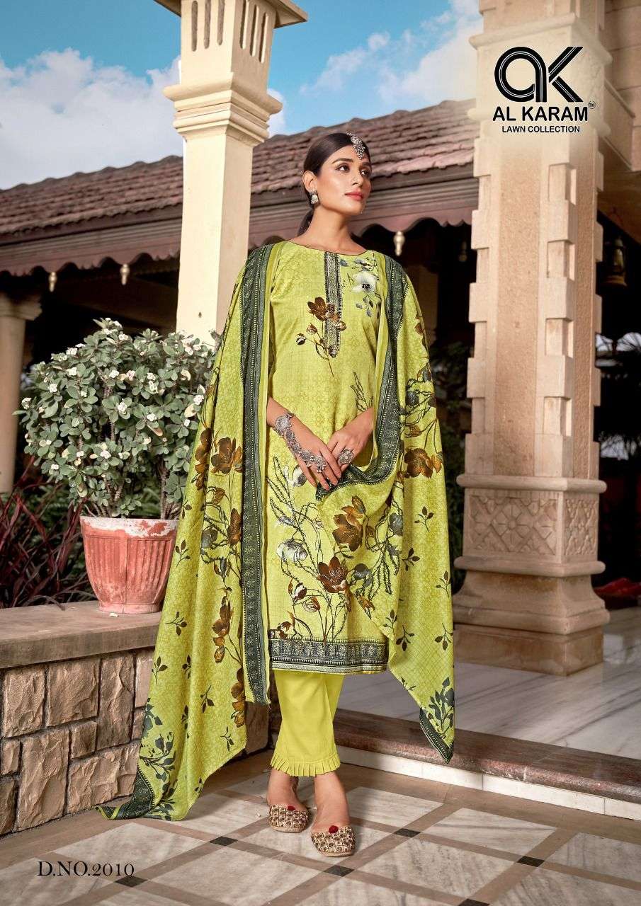 Al Karam Mahjabeen Vol 2 Catalog Karachi Cotton Dress Materials Wholesale