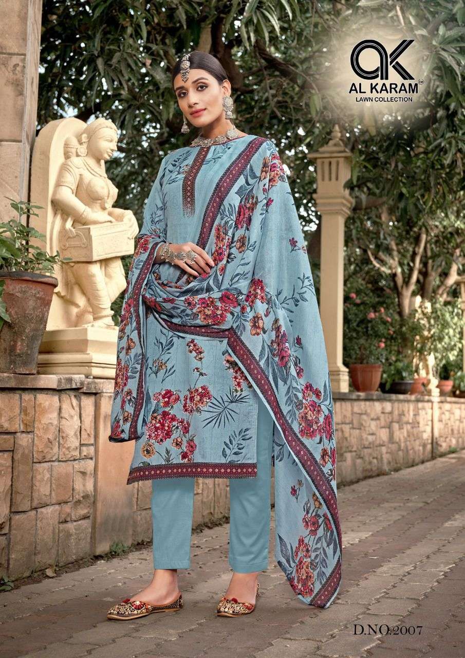 Al Karam Mahjabeen Vol 2 Catalog Karachi Cotton Dress Materials Wholesale