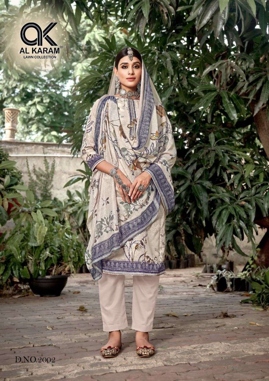 Al Karam Mahjabeen Vol 2 Catalog Karachi Cotton Dress Materials Wholesale