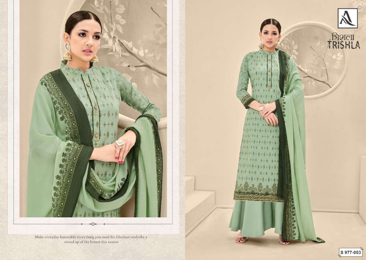 Alok Trishla Catalog Festive Wear Jam Cotton Dress Materials Wholesale