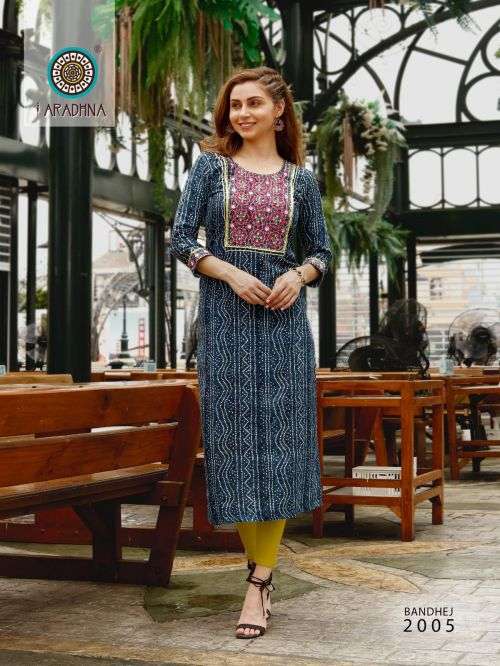 Aradhna Bandhej Vol 2 Catalog Festive Wear Designer Kurtis Wholesale