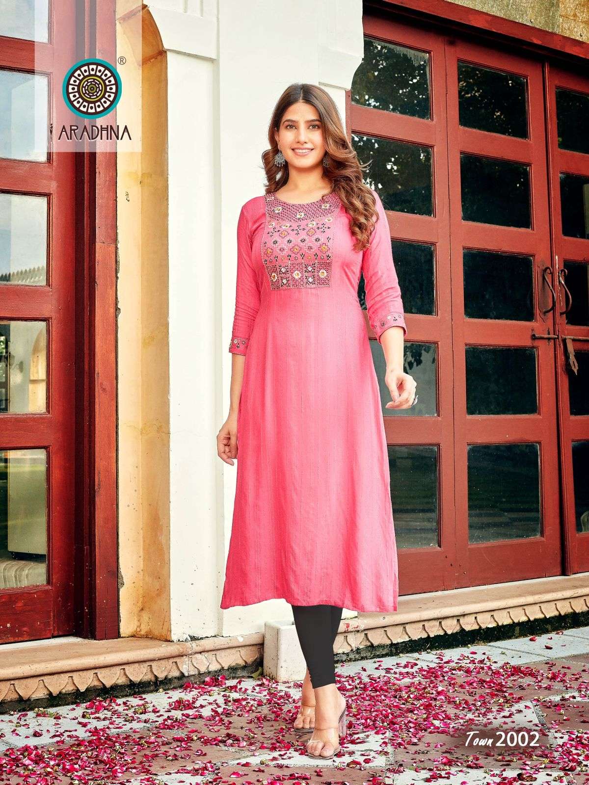 Aradhna Talk Of The Town Vol 2 Catalog Fancy Viscose Long Kurtis Wholesale