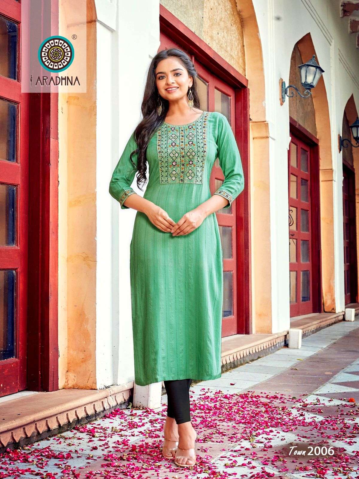 Aradhna Talk Of The Town Vol 2 Catalog Fancy Viscose Long Kurtis Wholesale