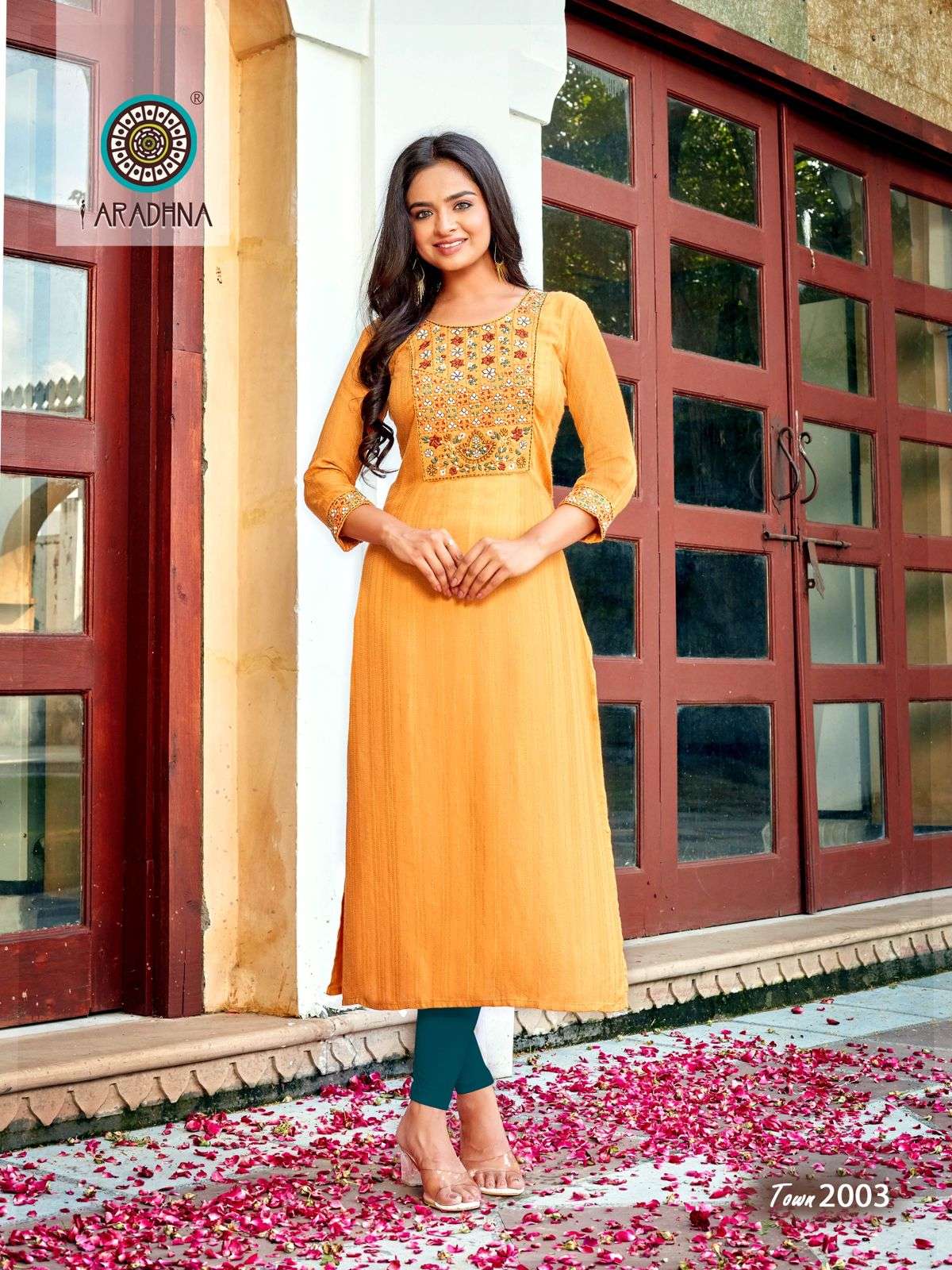Aradhna Talk Of The Town Vol 2 Catalog Fancy Viscose Long Kurtis Wholesale
