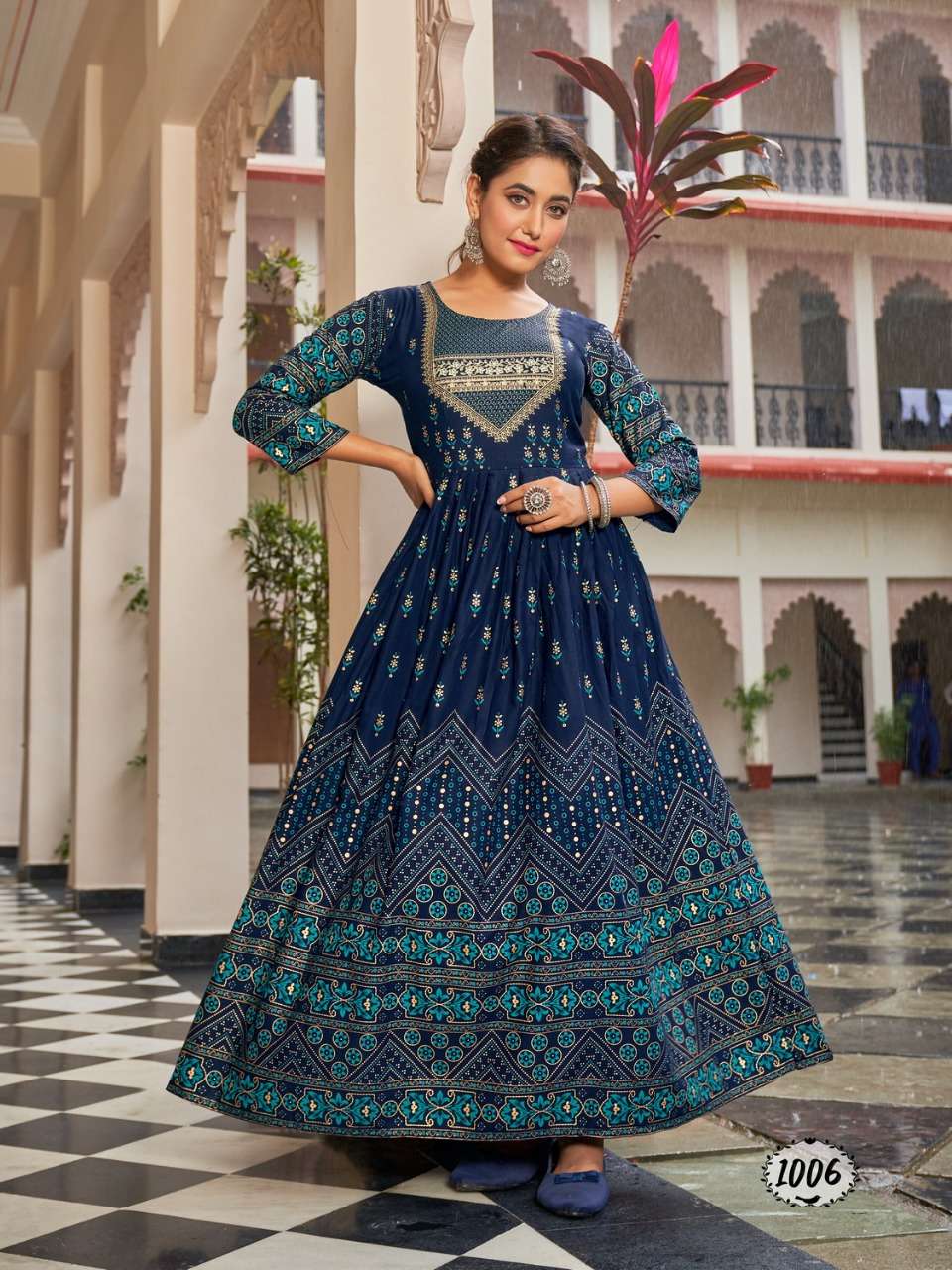 Banwery Flora Catalog Party Wear Flair Gown Wholesale