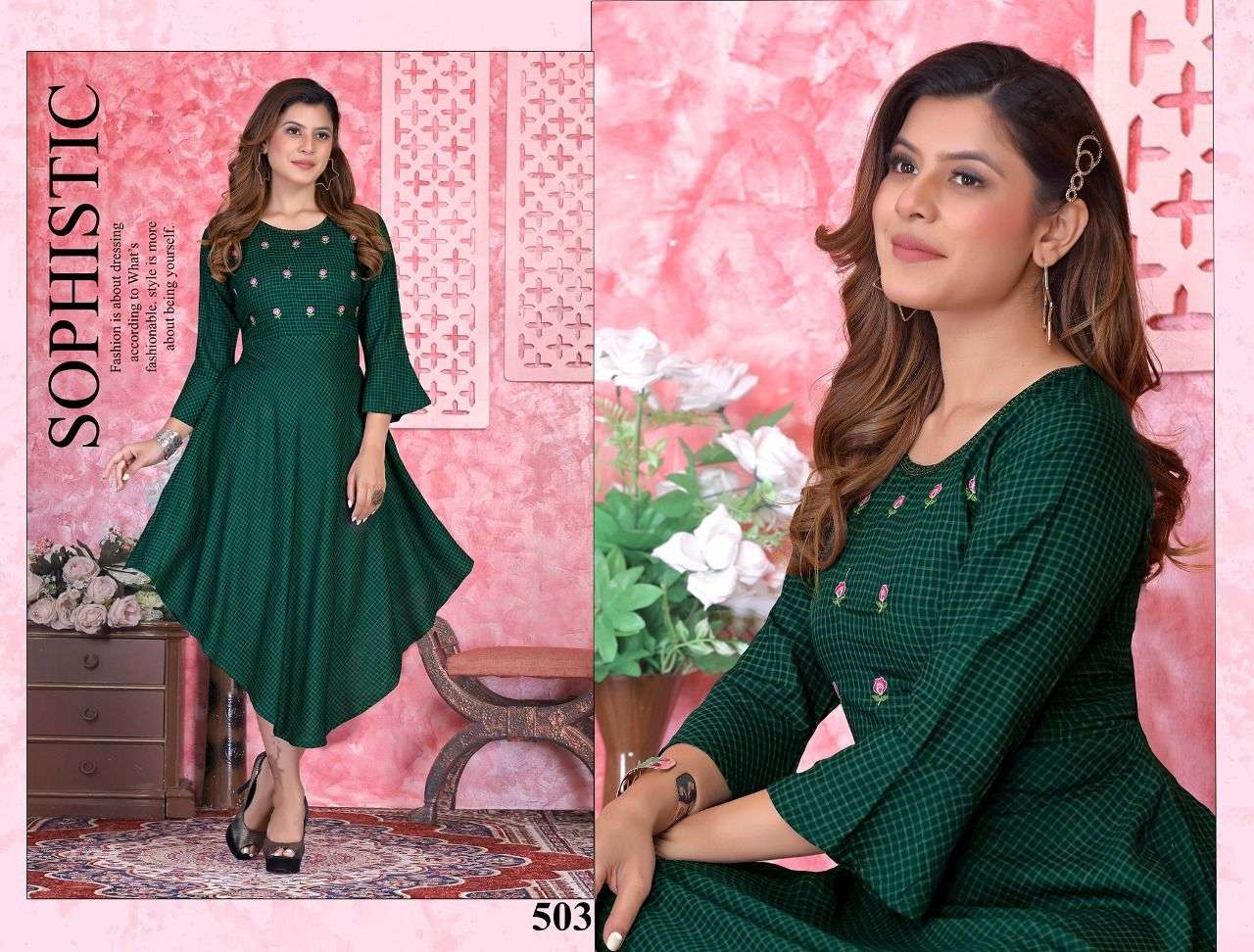 Beauty Queen Canty Vol 1 Catalog Rayon Embroidery Kurtis