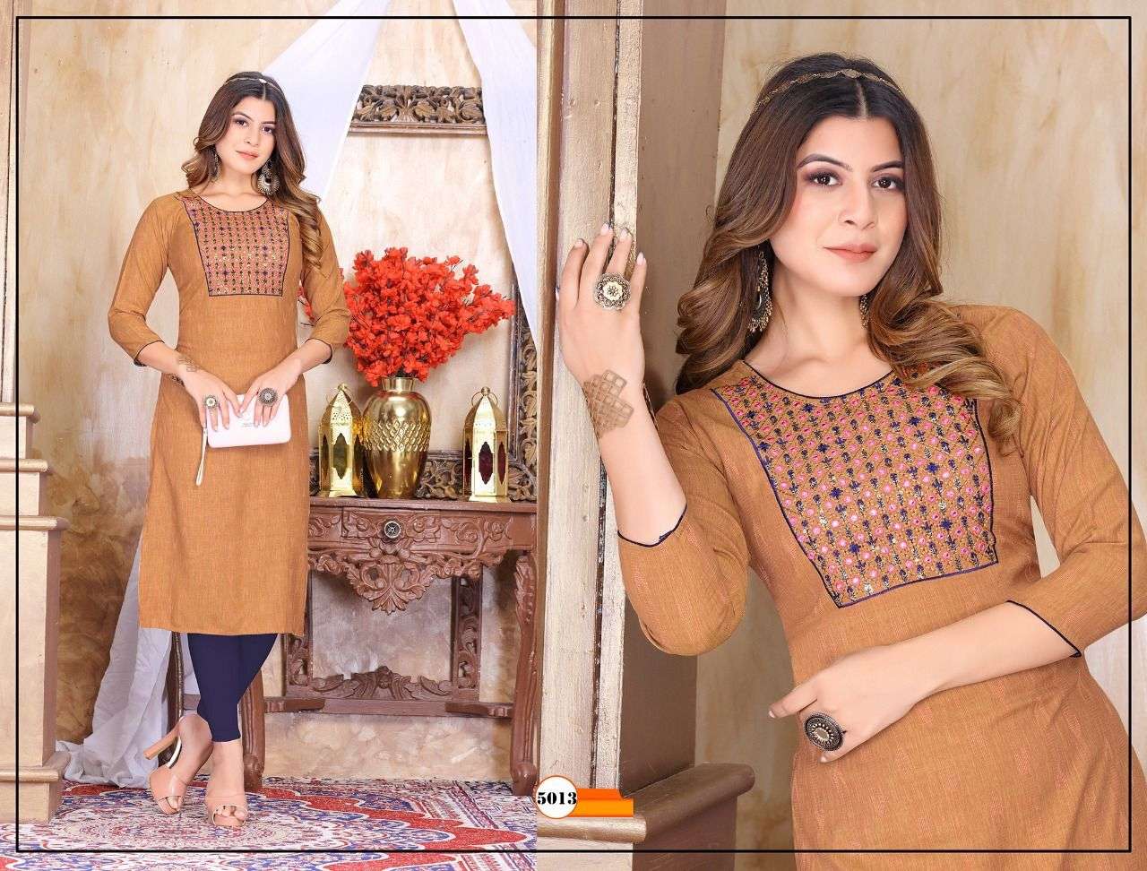 Beauty Queen Love Vol 1 Catalog Designer Straight Kurtis For Women