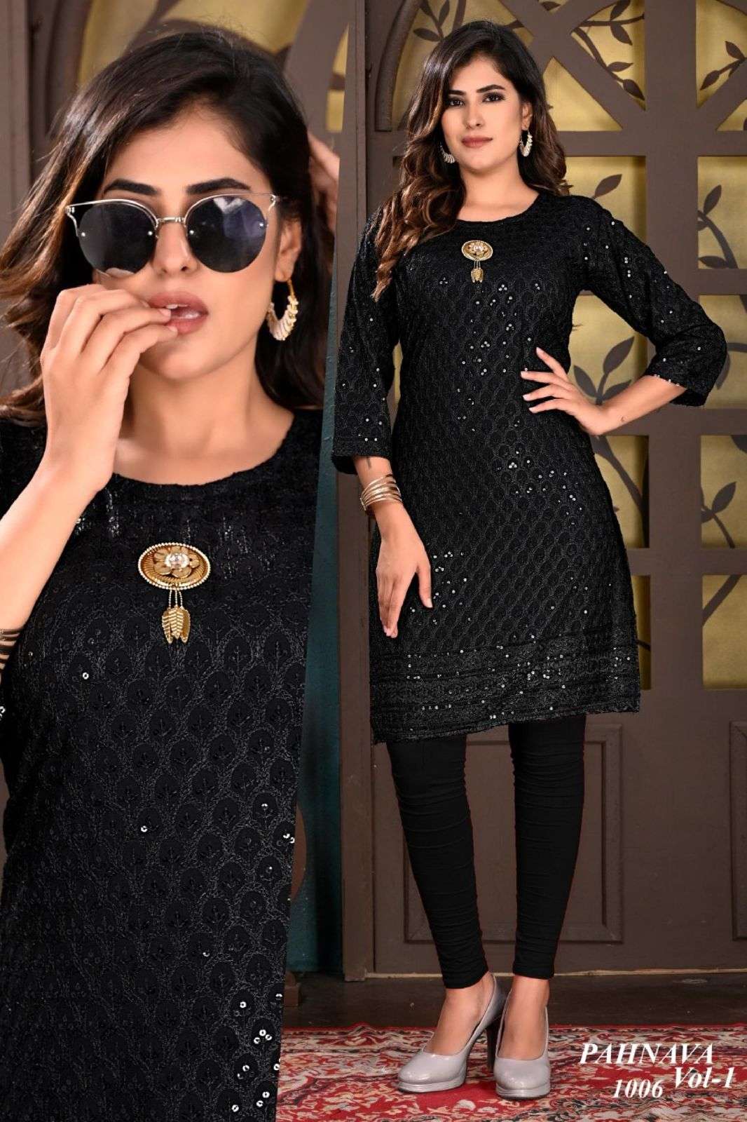 Beauty Queen Pahnava Vol 1 Catalog Rayon Designer Kurtis