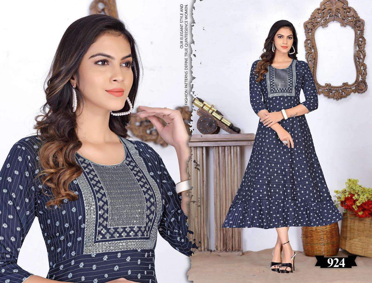 Beauty Rainy 921 Catalog Fancy Wear Long Anarakli Kurtis Wholesale