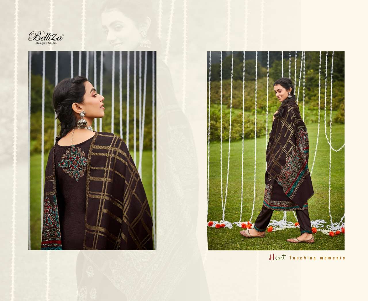 Belliza Gulbano Catalog Ready Made Pashmina Wear Dress Materials Wholesale