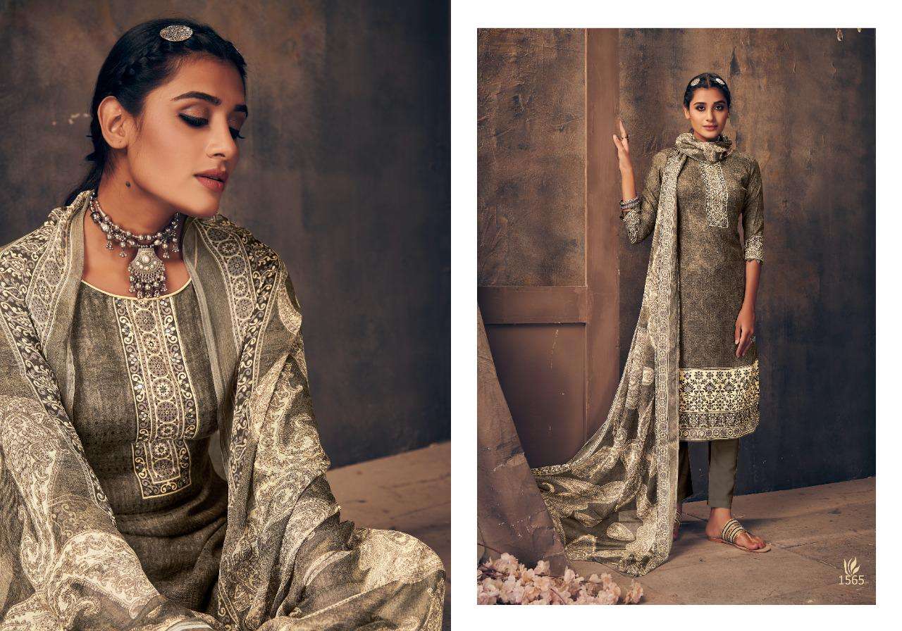Bipson Aarzoo Catalog Pashmina Printed Dress Materials Wholesale