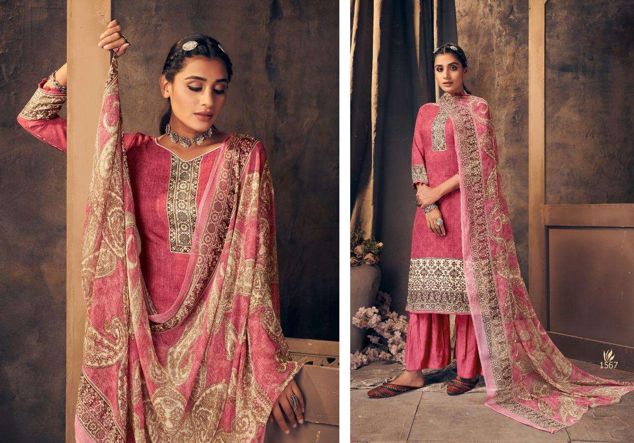 Bipson Aarzoo Catalog Pashmina Printed Dress Materials Wholesale