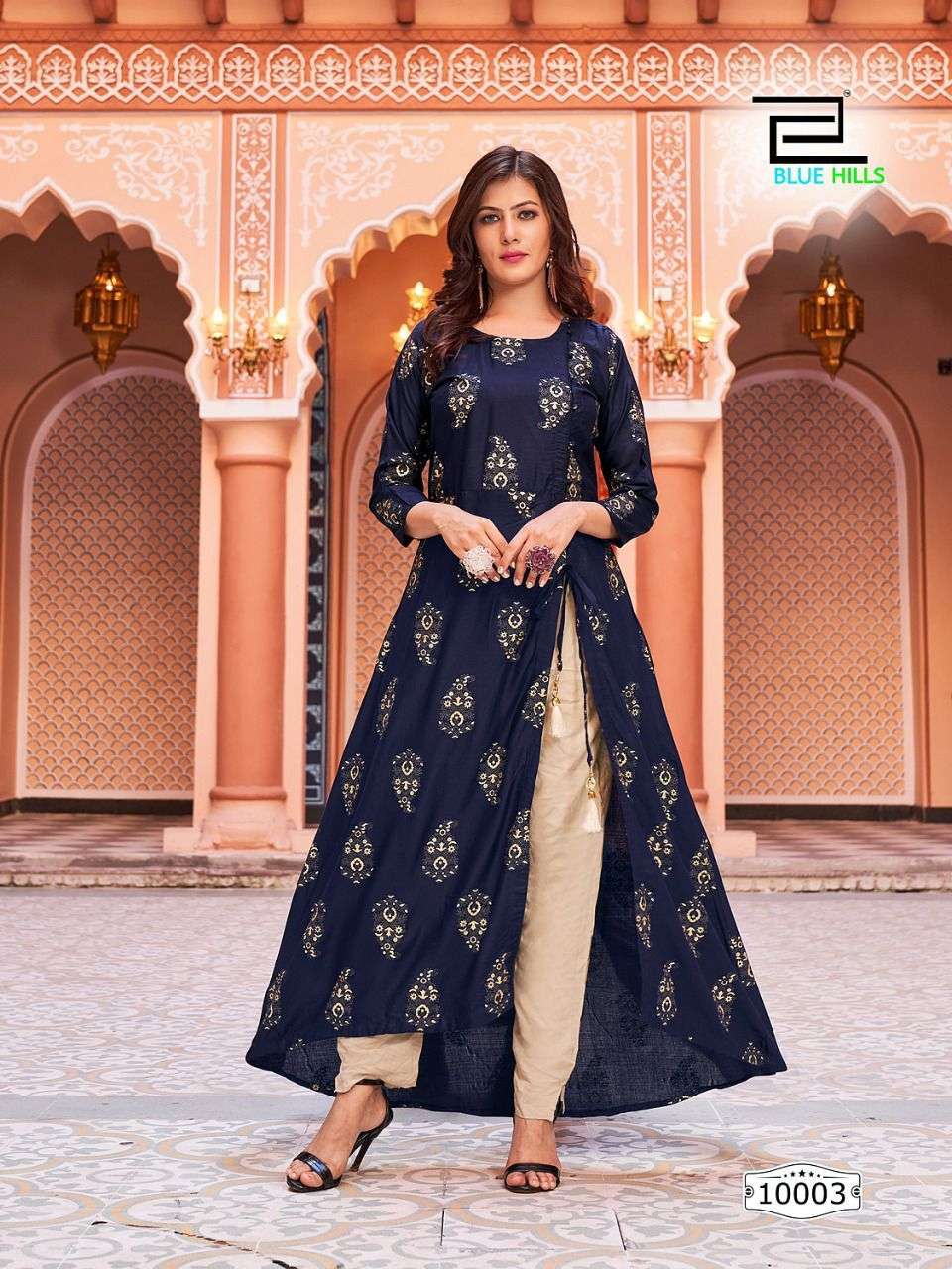 Blue Hills First Date Vol 10 Catalog Rayon Designer Kurtis Wholesale