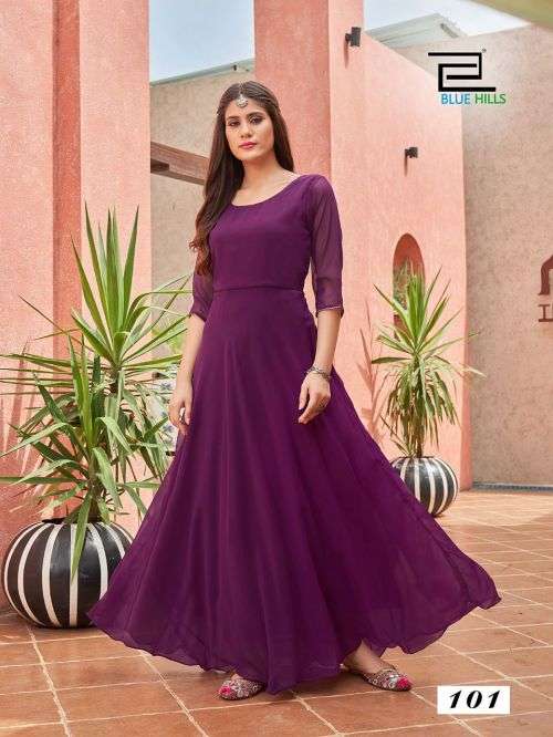 Violet Colour Frocks | 3d-mon.com