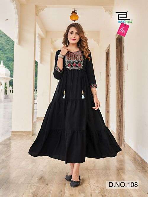 Blue Hills Jasmine Vol 2 Catalog Festival Wear Long Anarkali Kurtis