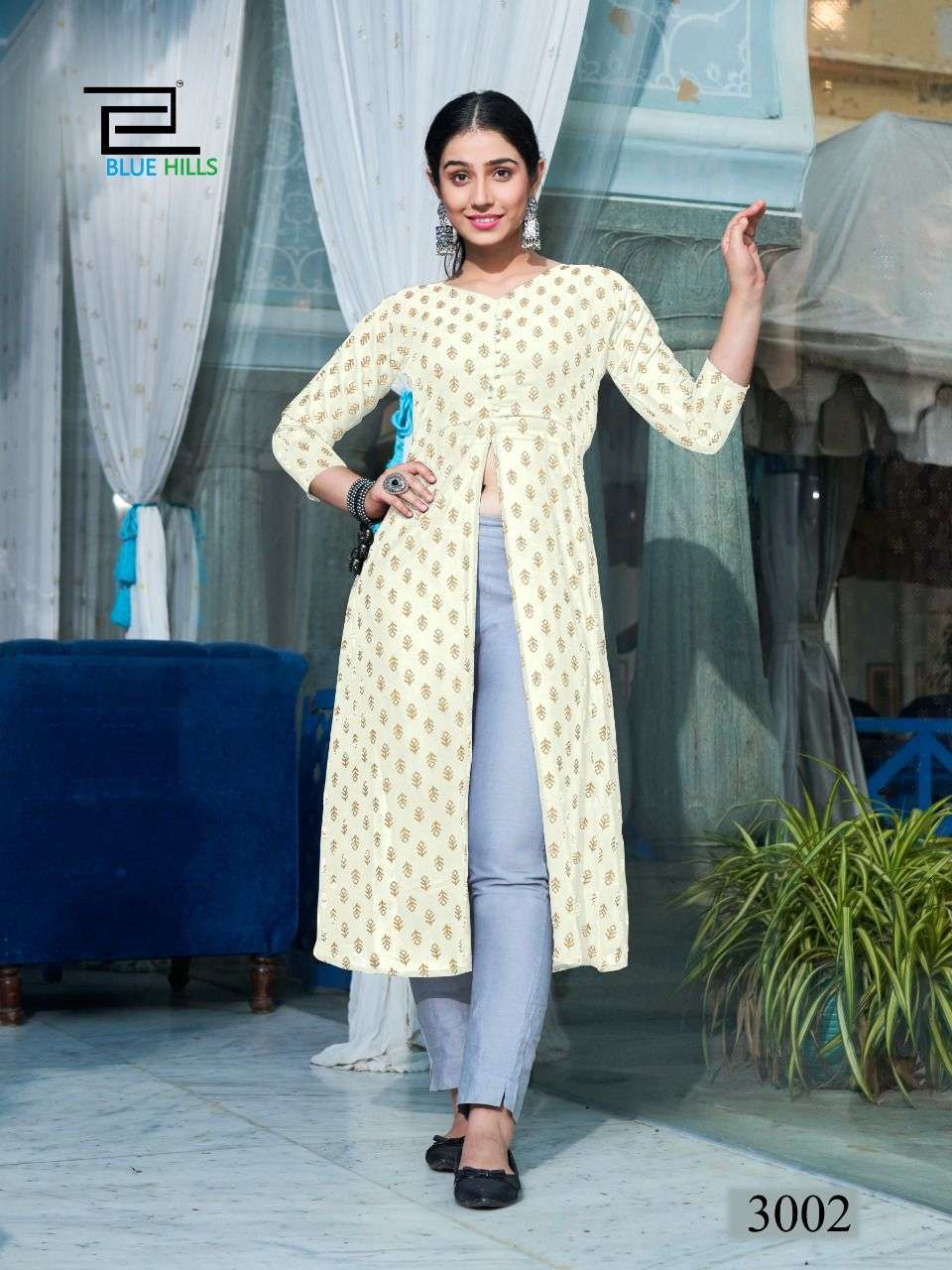Blue Hills Zia Vol 3 Regular Wear Wholesale Georgette Kurtis