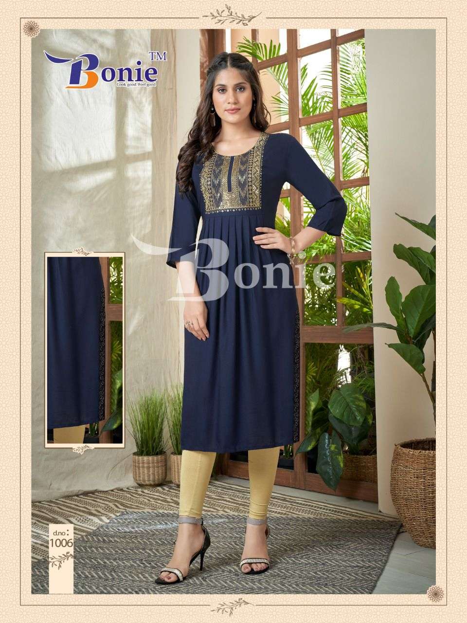Bonie Zeal Catalog Party Wear Naira Cut Kurtis Wholesale