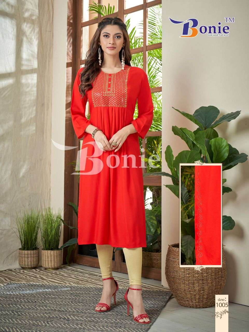 Bonie Zeal Catalog Party Wear Naira Cut Kurtis Wholesale