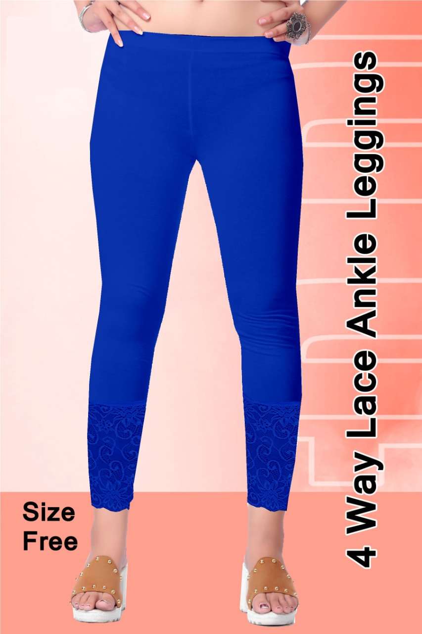 cotton india Lace Leggins Ankle style