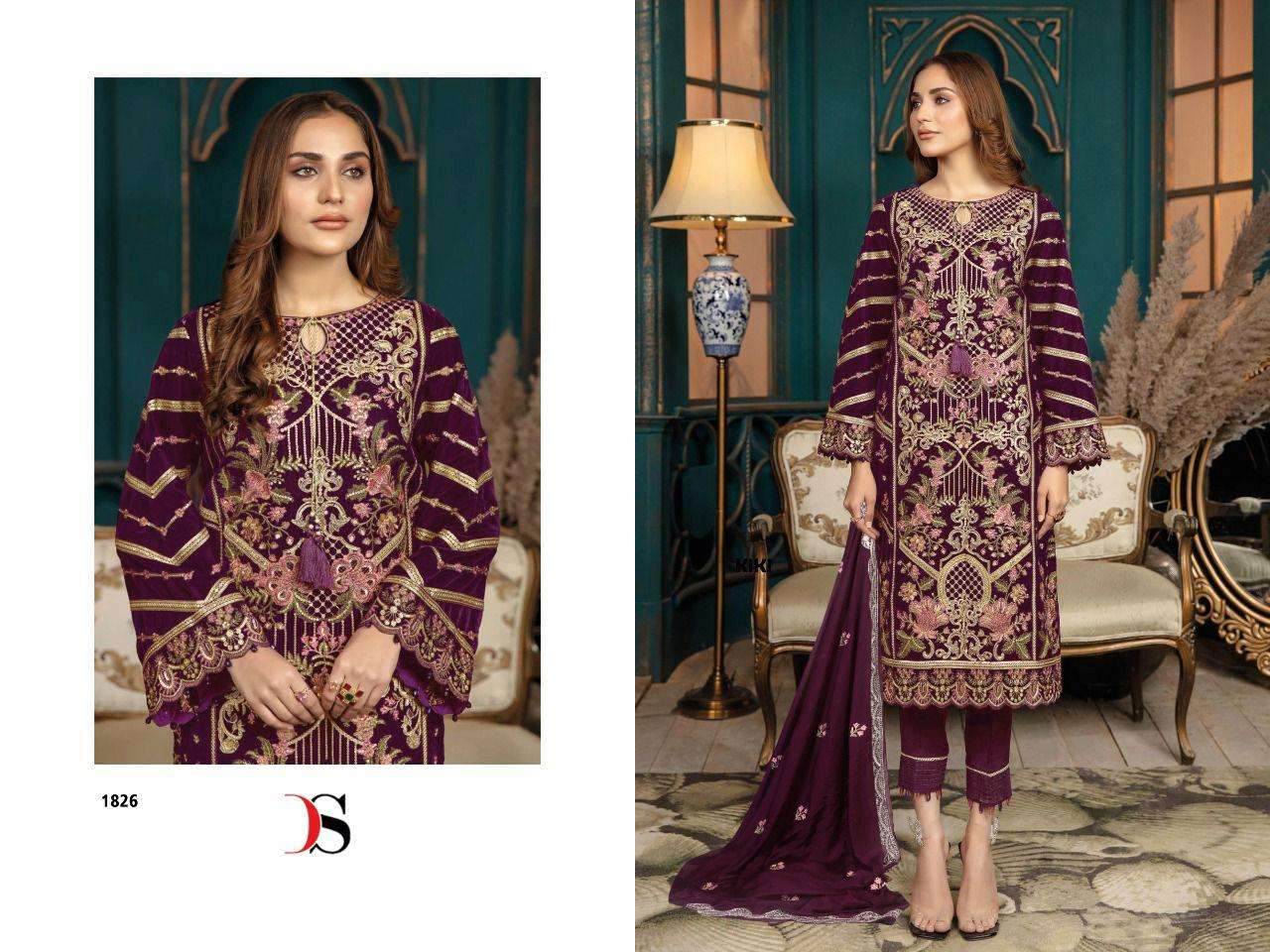 Deepsy Adans Libas Vol 22 Catalog Velvet Wholesale Pakistani Salwar Suits