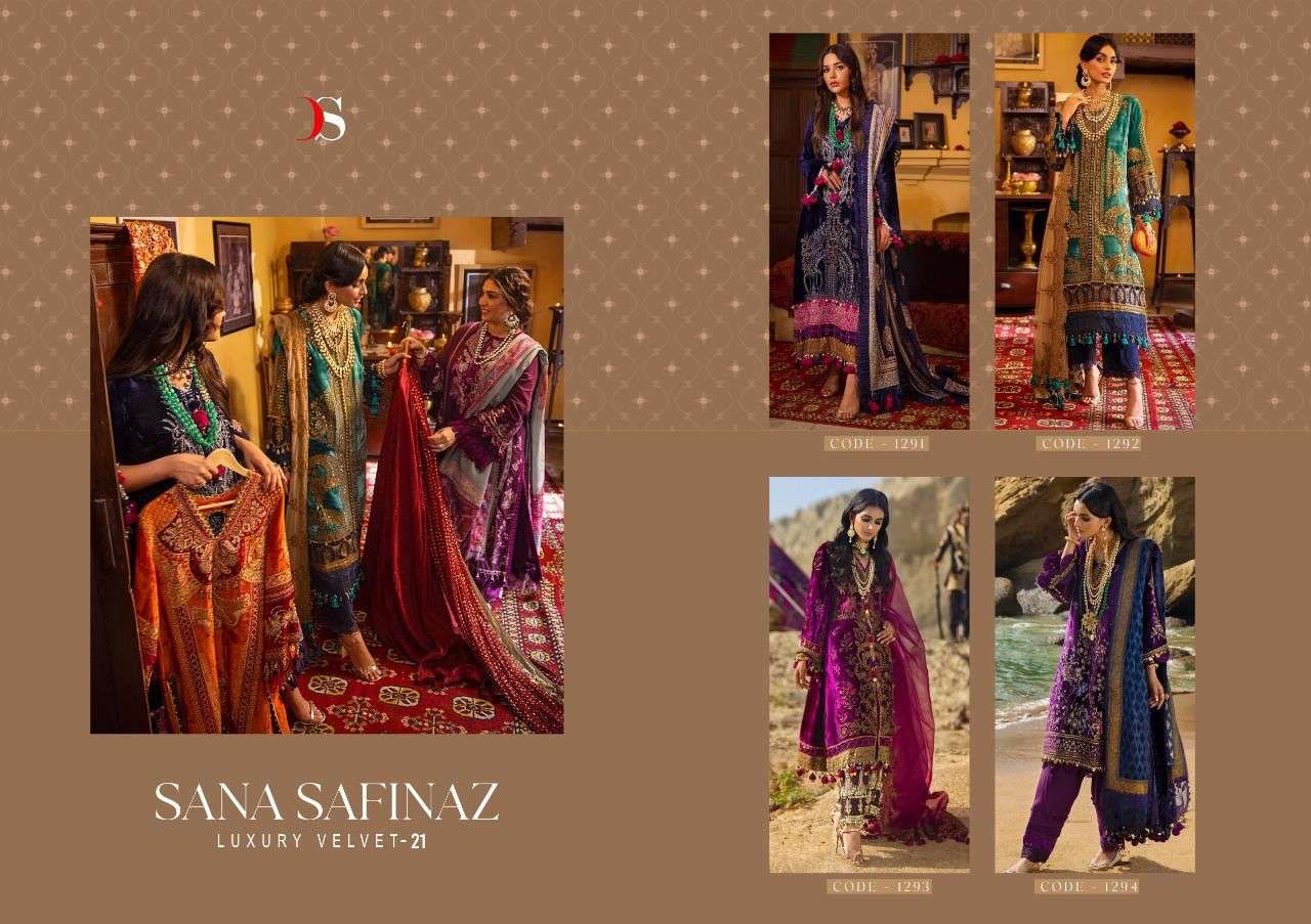 Deepsy Sana Safinaz Luxury Velvet Vol 21 Catalog Wholesale Pakistani Salwar Suits