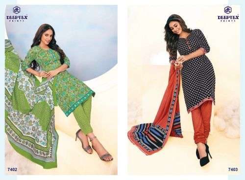 Deeptex Miss India Vol 74 Catalog Wholesale Cotton Printed Drees Materials