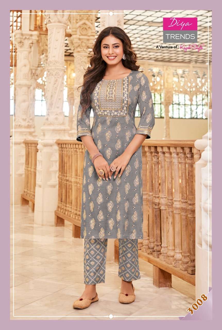 Diya Trends Celebration Vol 3 Catalog Exclusive Wear Kurti With Bottom Wholesale