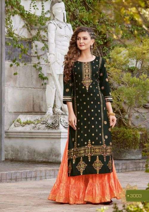 Diya Trends Festival Tadka Vol 3 Catalog Festive Wear Kurti With Sharara