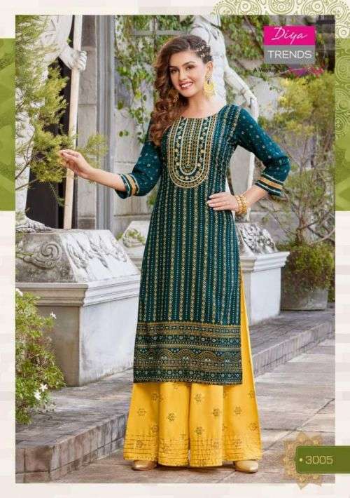 Diya Trends Festival Tadka Vol 3 Catalog Festive Wear Kurti With Sharara