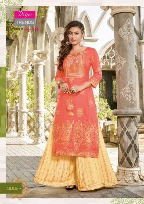 Diya Trends Festival Tadka Vol 3 Catalog Festive Wear Kurti With Sharara