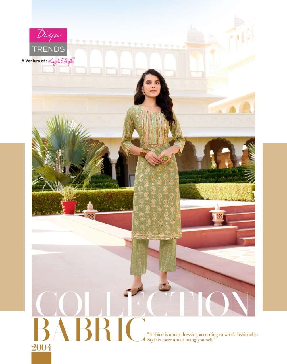 Diya Trends Goldy Vol 2 Catalog Excluisve Wear Embroidery Kurti With Pant Wholesale
