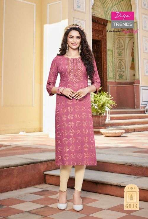 Diya Trends Victoria Vol 6 Catalog Fancy Wear Embroidery Wholesale Kurtis