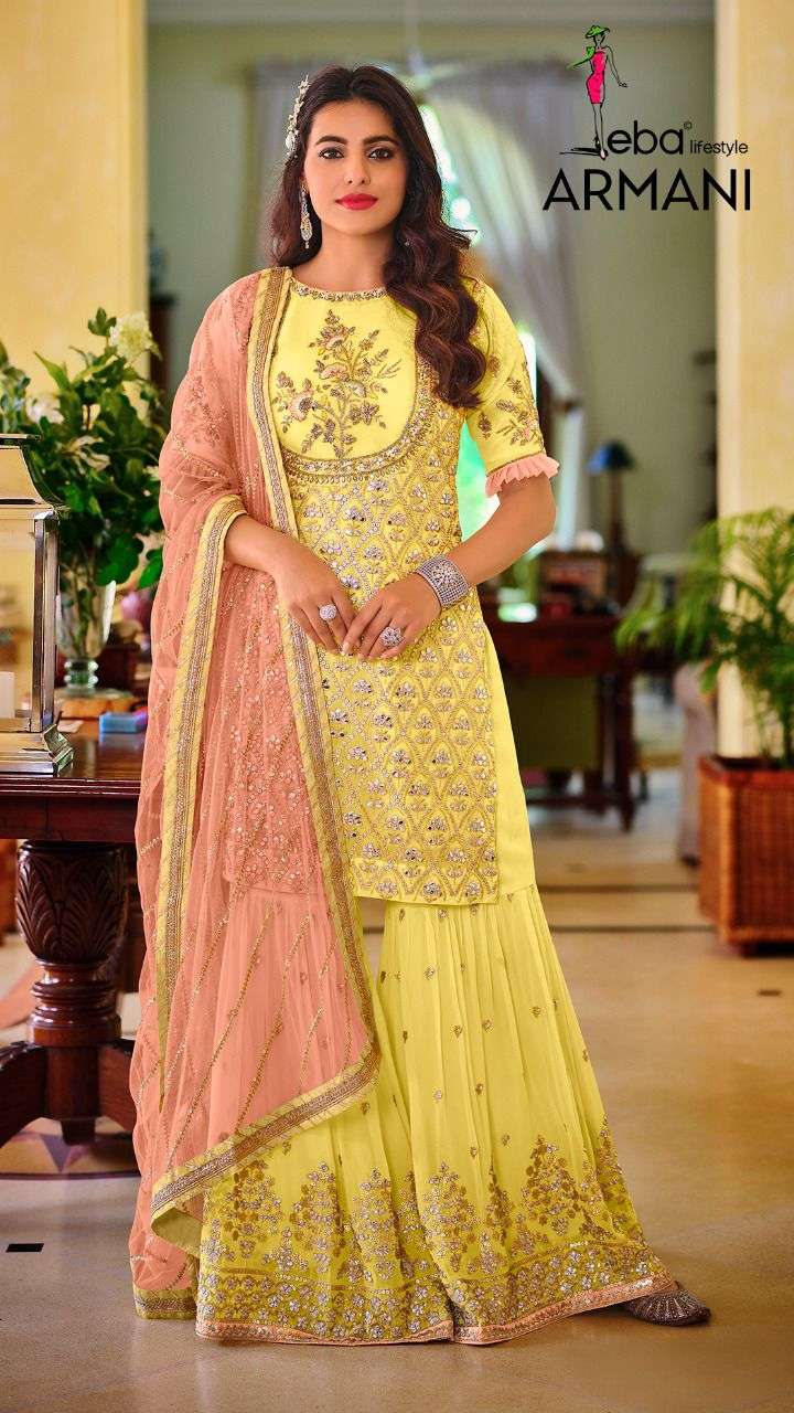Eba Armani Vol 4 Catalog Georgette Wear Salwar Suits Wholesale