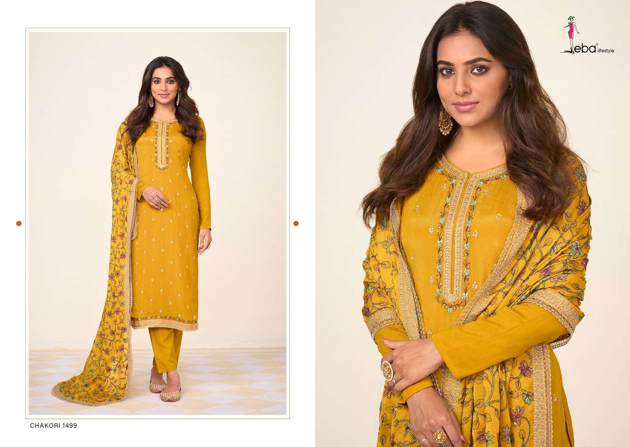 Eba Chakori Vol 2 Catalog Embroidery Wear Salwar Suits Wholesale
