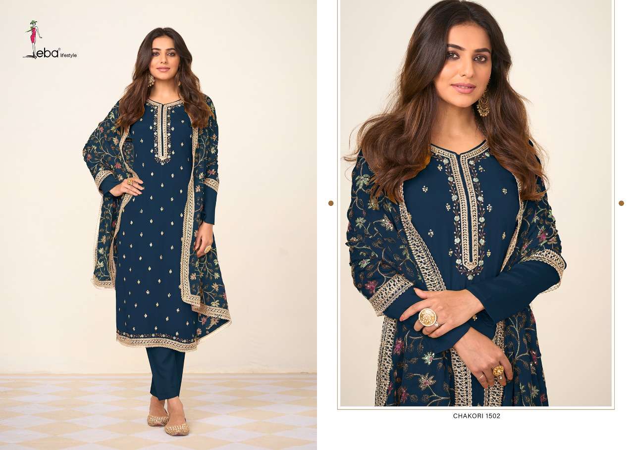 Eba Chakori Vol 2 Catalog Embroidery Wear Salwar Suits Wholesale