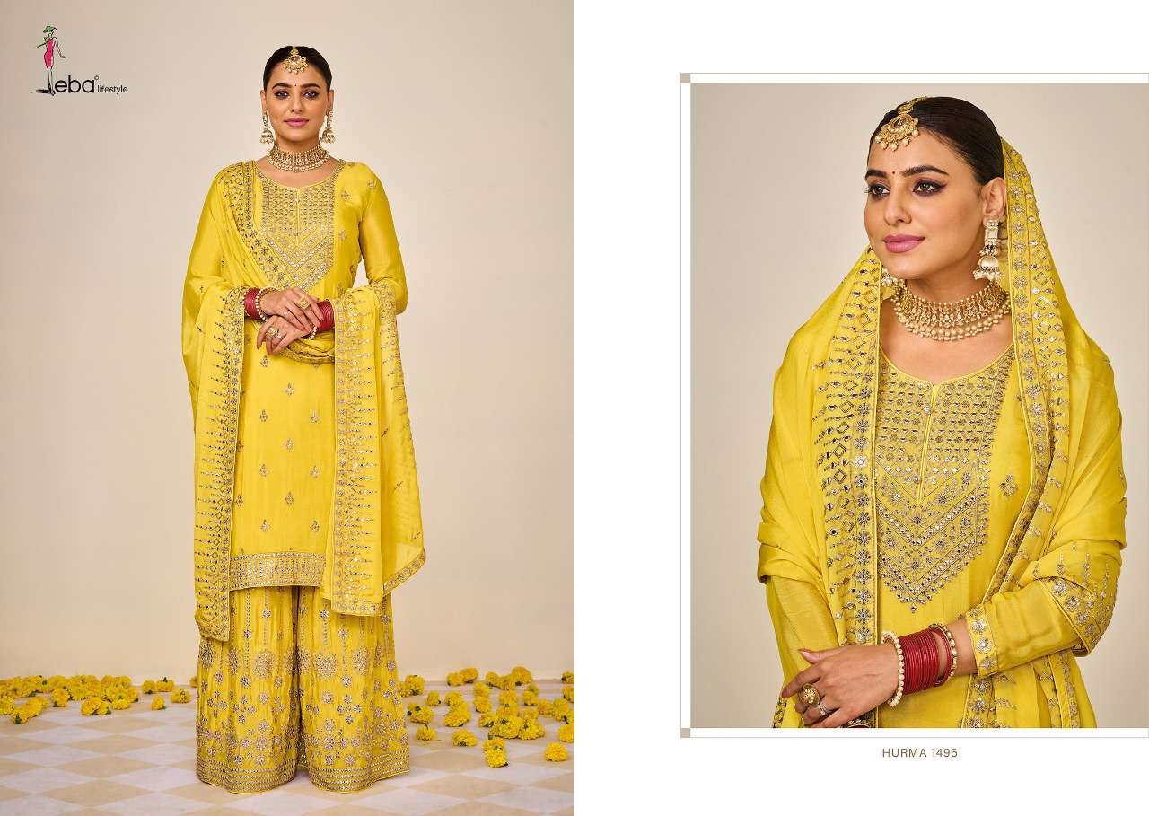 Eba Hurma Vol 38 Catalog Karwa Chauth Special Designer Salwar Suits Wholesale