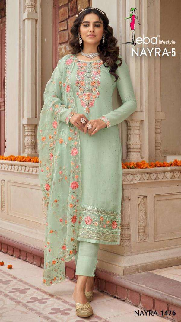 Eba Nayra Vol 5 Catalog Festive Wear Wholesale Pakistani Salwar Suits