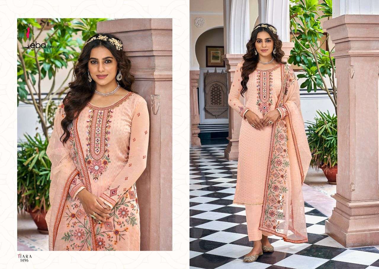 Eba Tiara Catalog Georgette Wear Pakistani Salwar Suits Wholesale