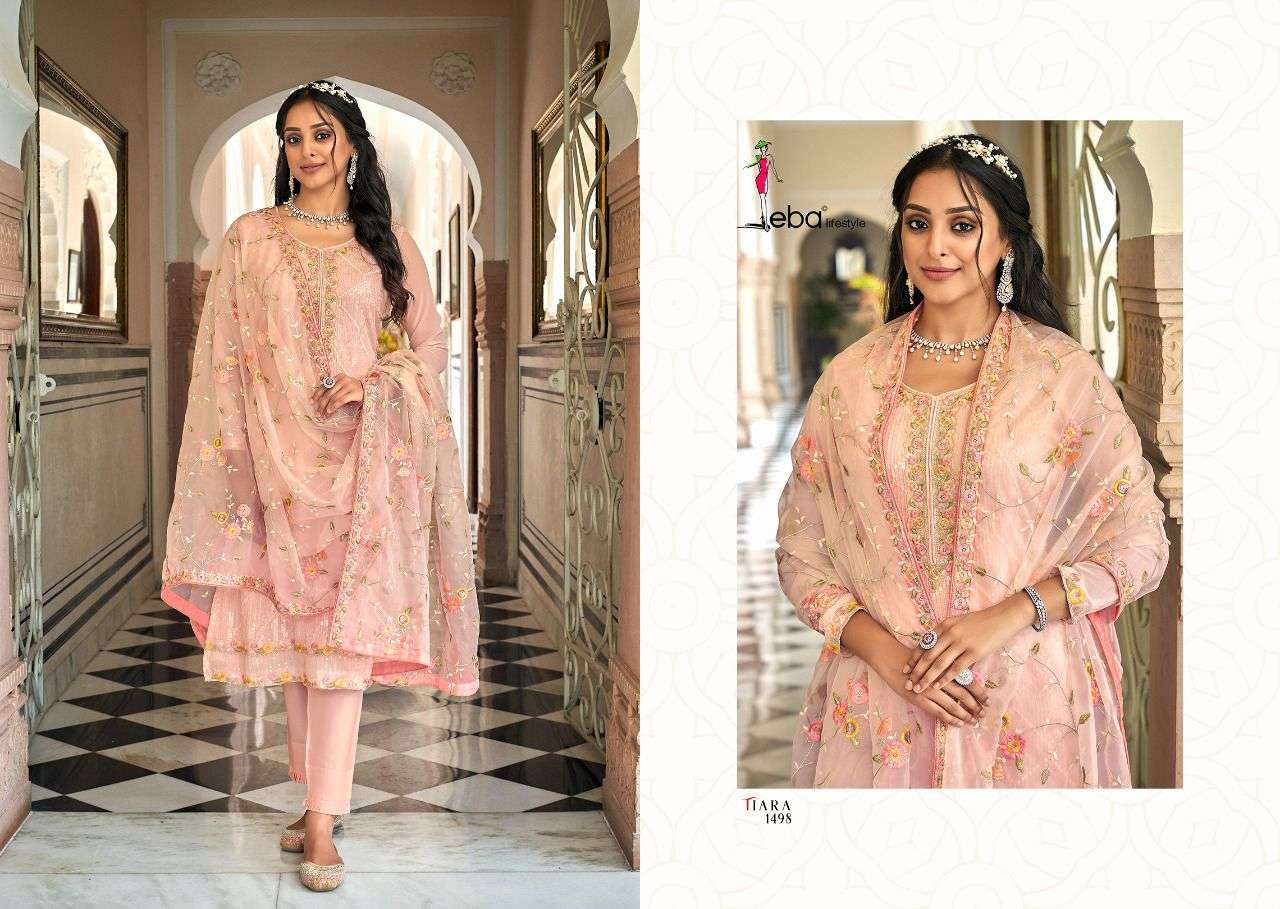 Eba Tiara Catalog Georgette Wear Pakistani Salwar Suits Wholesale