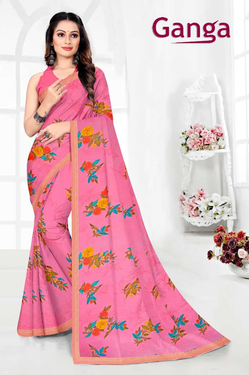 Fc Ganga Catalog Designer Wear Sarees Wholesale