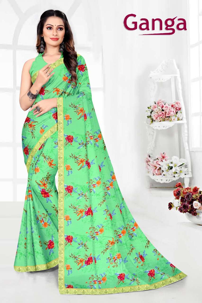 Fc Ganga Catalog Designer Wear Sarees Wholesale